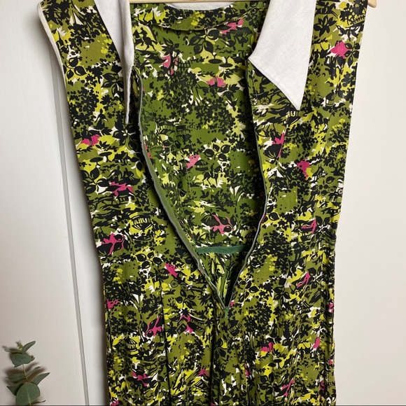 50’s Vintage Fit-and-Flare Swing Dress Perfect - Picture 7 of 13